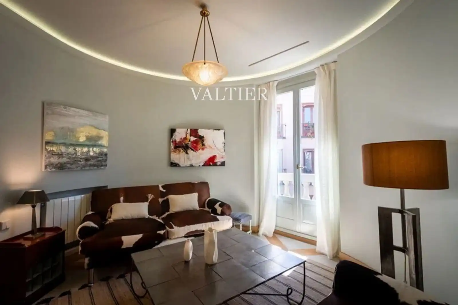 Wohnzimmer von Wohnung zum Verkauf in Madrid mit Klimaanlage, Heizung und Terrasse