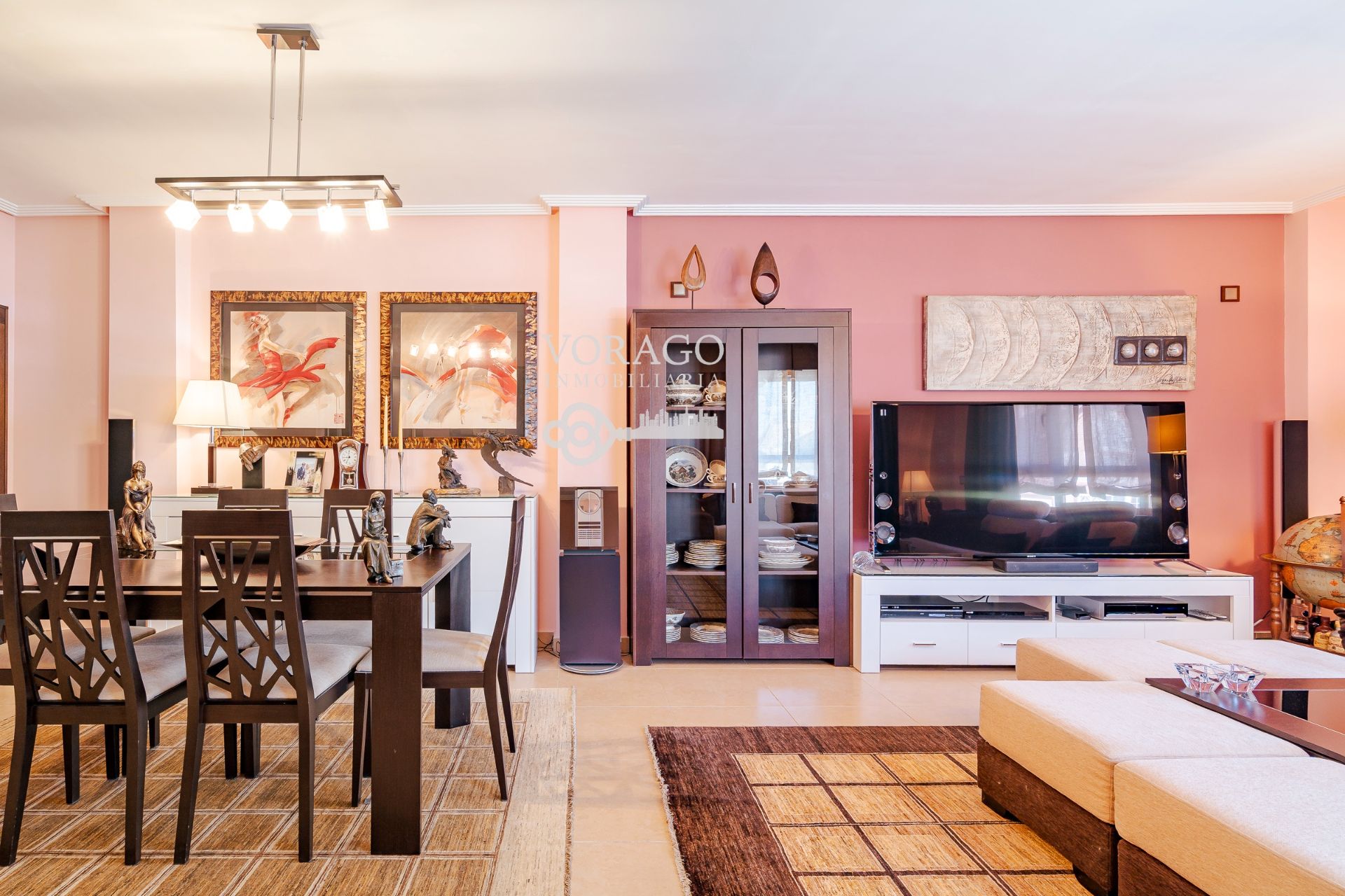 Sala de estar de Casa adosada en venta en Meco con Aire acondicionado y Piscina
