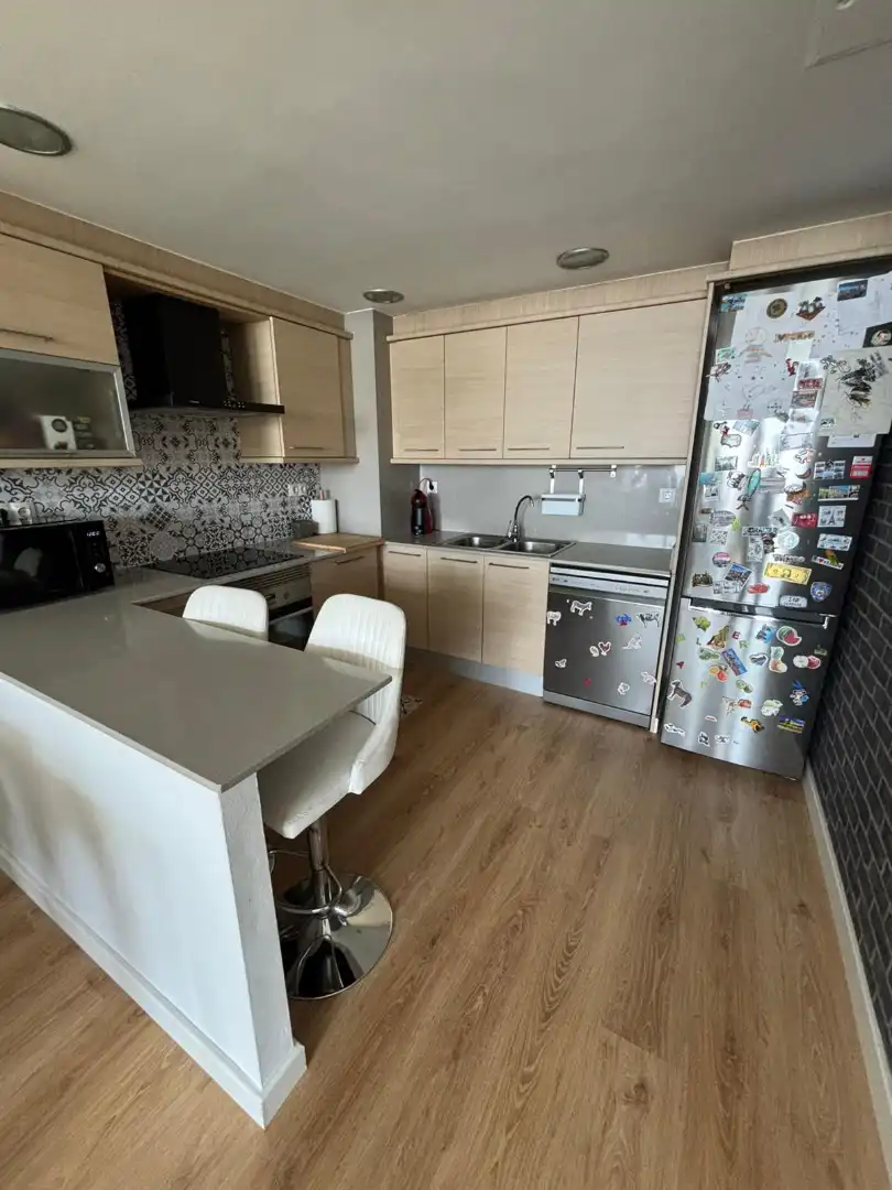 Kitchen of Flat for sale in Montgat  with Air Conditioner, Heating and Private garden