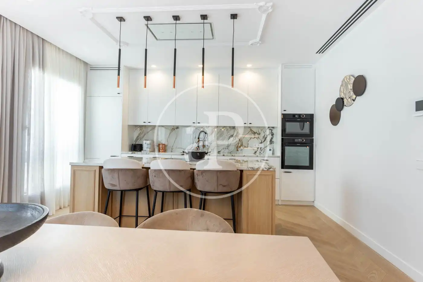 Cocina de Piso de alquiler en Barcelona con Aire acondicionado, Calefacción y Terraza