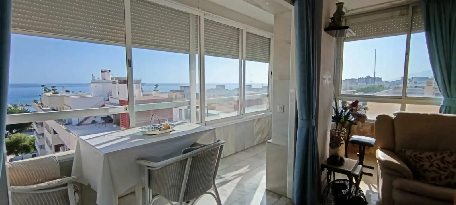 Schlafzimmer von Wohnung zum Verkauf in Marbella mit Terrasse, Möbliert und Gemeinschaftspool