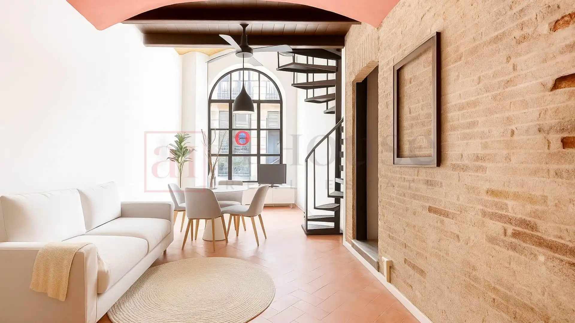 Living room of Flat for sale in  Barcelona Capital  with Air Conditioner and Heating