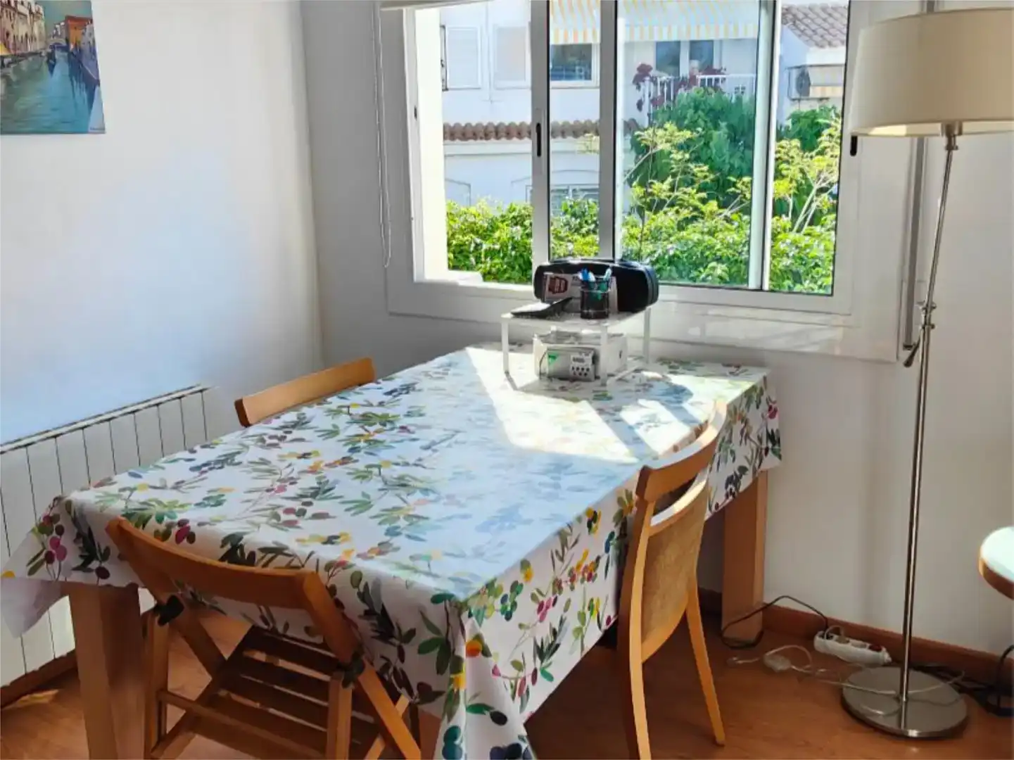 Dining room of Flat for rent in Sitges  with Air Conditioner, Parquet flooring and Storage room
