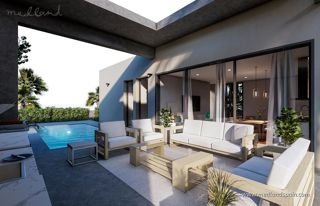Terrace of Single-family semi-detached for sale in  Murcia Capital  with Air Conditioner, Heating and Private garden