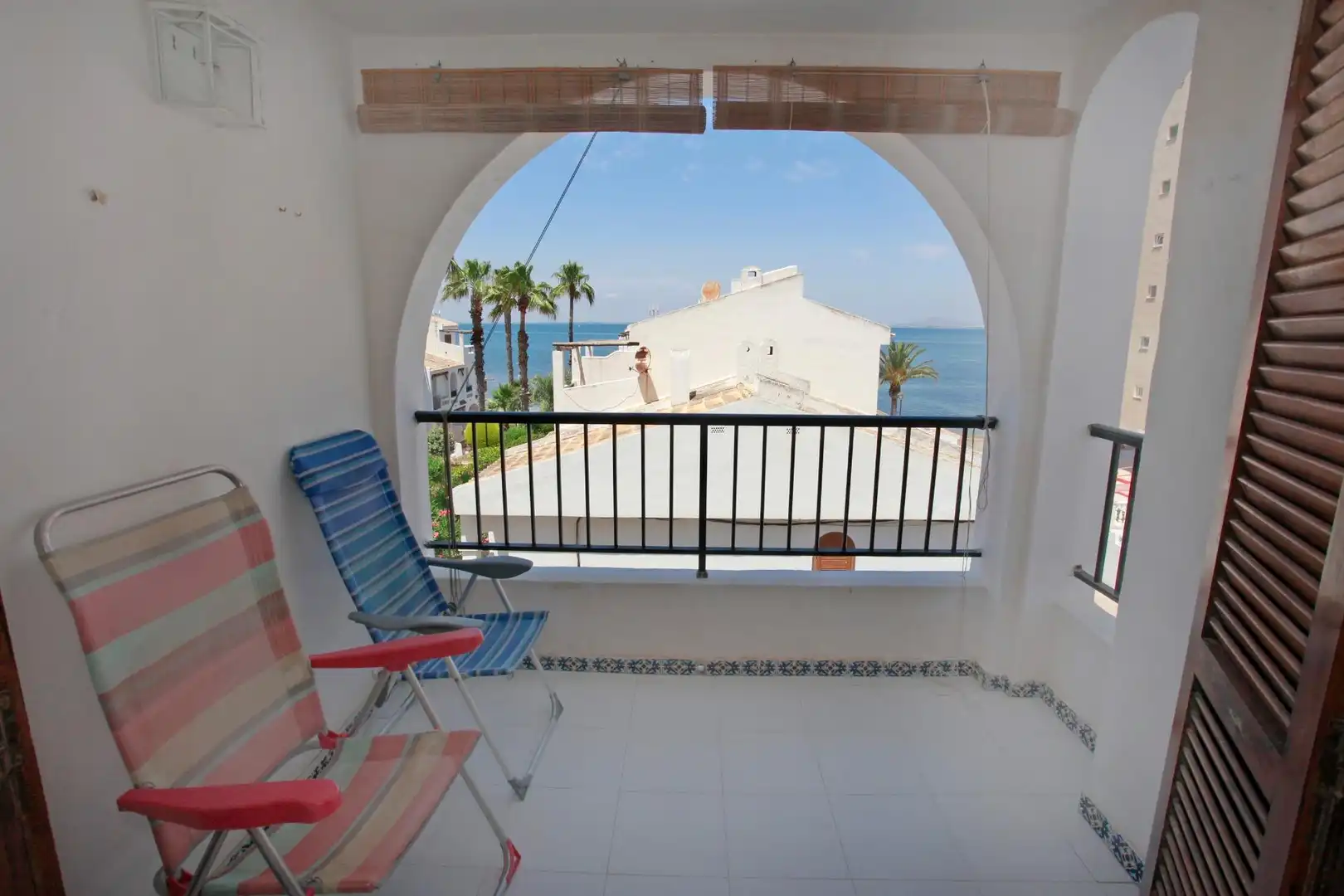 Terraza de Apartamento en venta en La Manga del Mar Menor con Jardín privado, Terraza y Amueblado