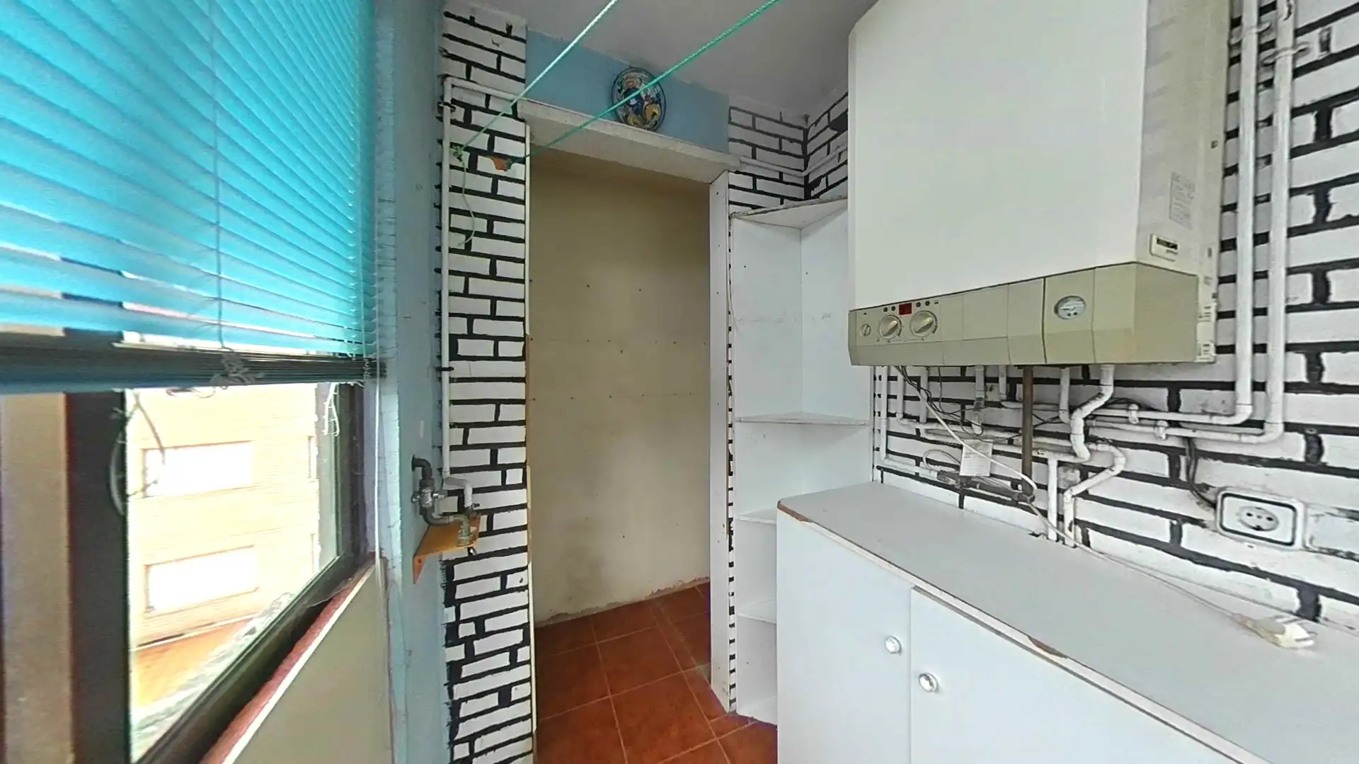 Küche von Wohnung zum Verkauf in Bembibre mit Heizung und Balkon