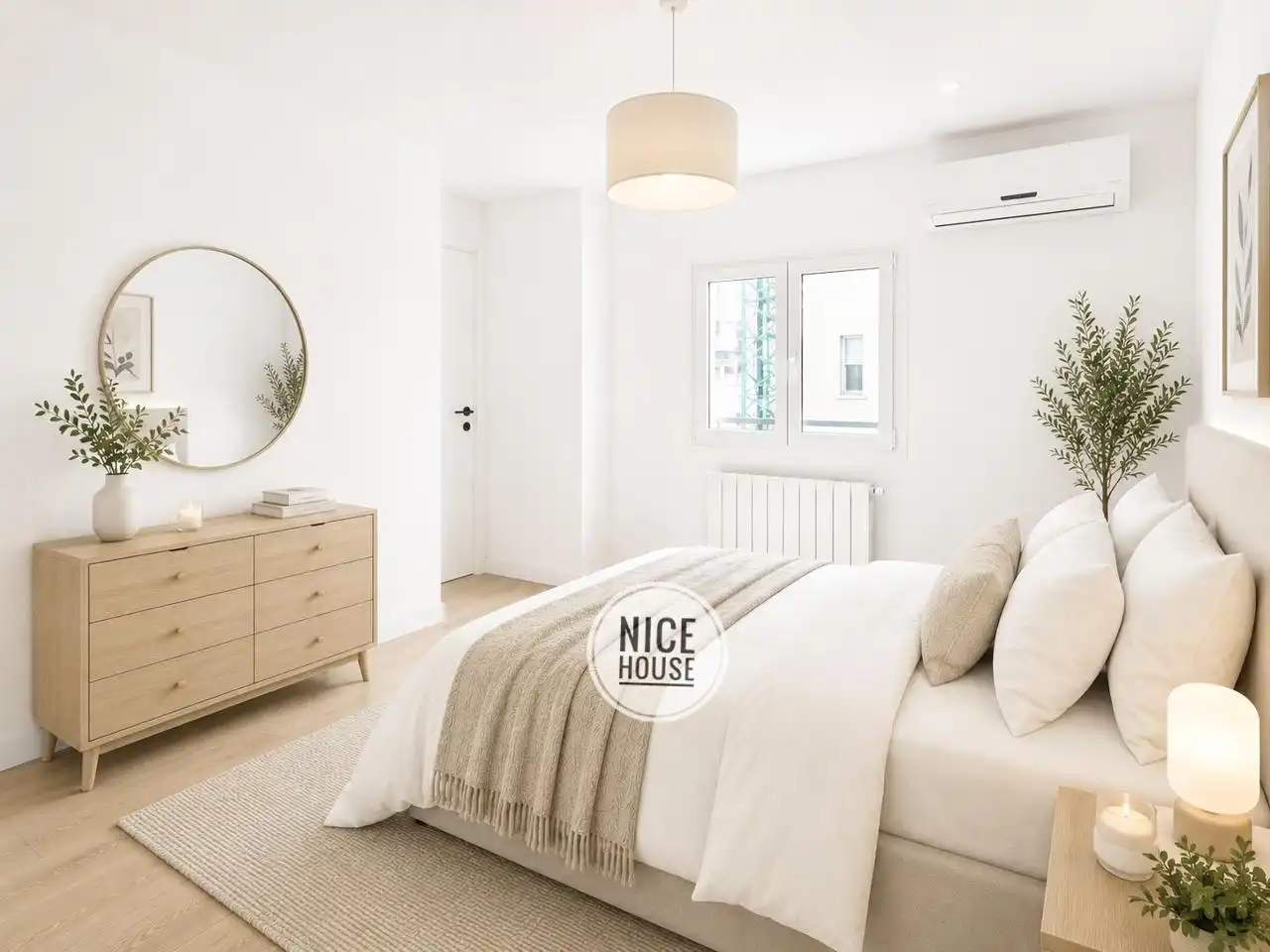 Schlafzimmer von Wohnung zum Verkauf in Pozuelo de Alarcón mit Klimaanlage und Terrasse