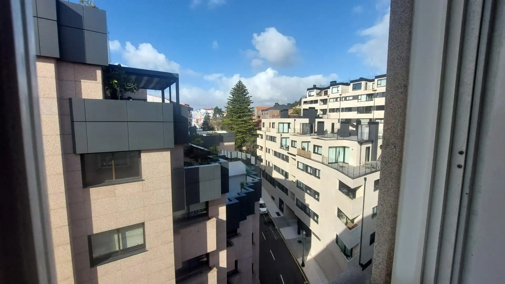Exterior view of Flat for sale in Vigo   with Heating, Parquet flooring and Storage room