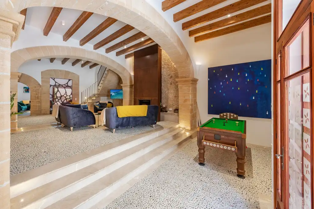 Living room of Country homes for sale in Pollença  with Air Conditioner, Heating and Private garden