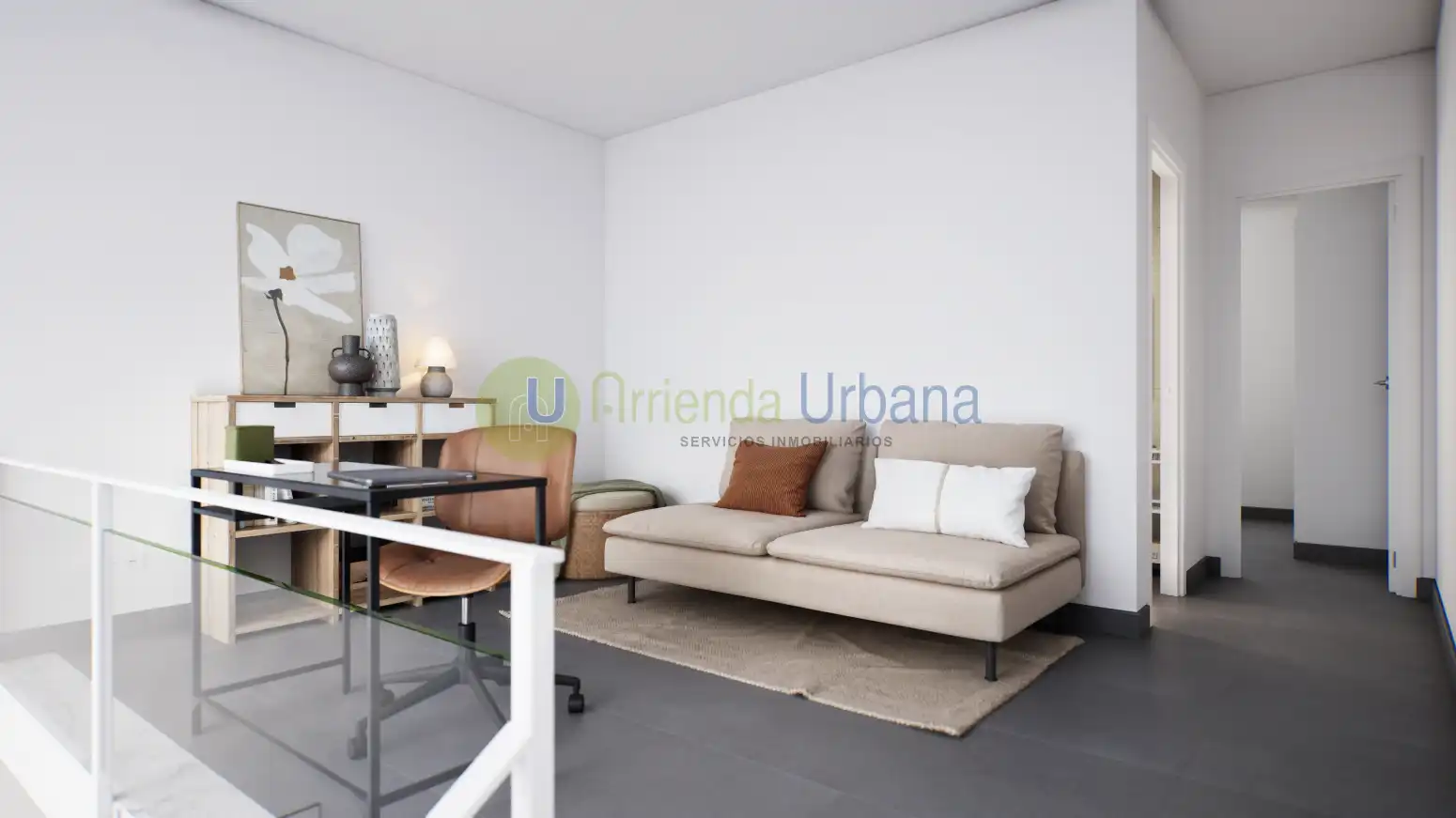 Wohnzimmer von Wohnung zum Verkauf in Santa Pola mit Heizung, Privatgarten und Terrasse