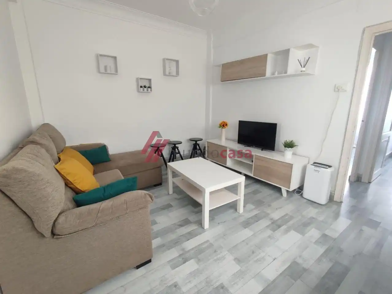 Living room of Flat for rent in Ferrol  with Heating and Furnished
