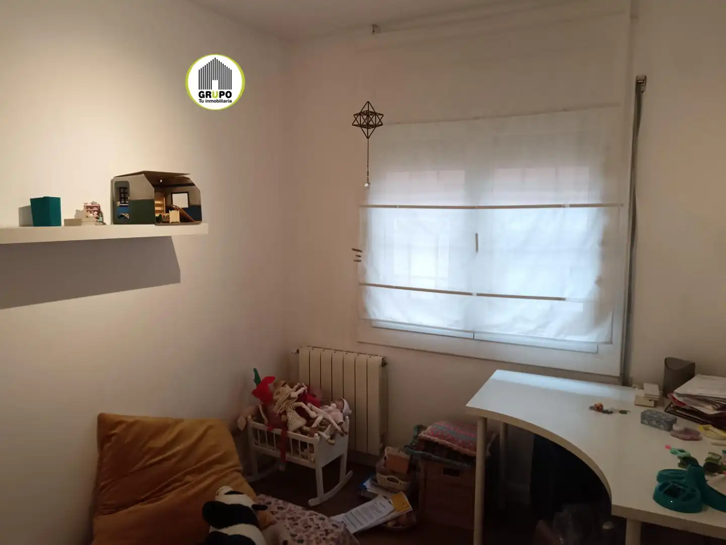 Schlafzimmer von Dachboden zur Miete in Esplugues de Llobregat mit Klimaanlage, Heizung und Terrasse