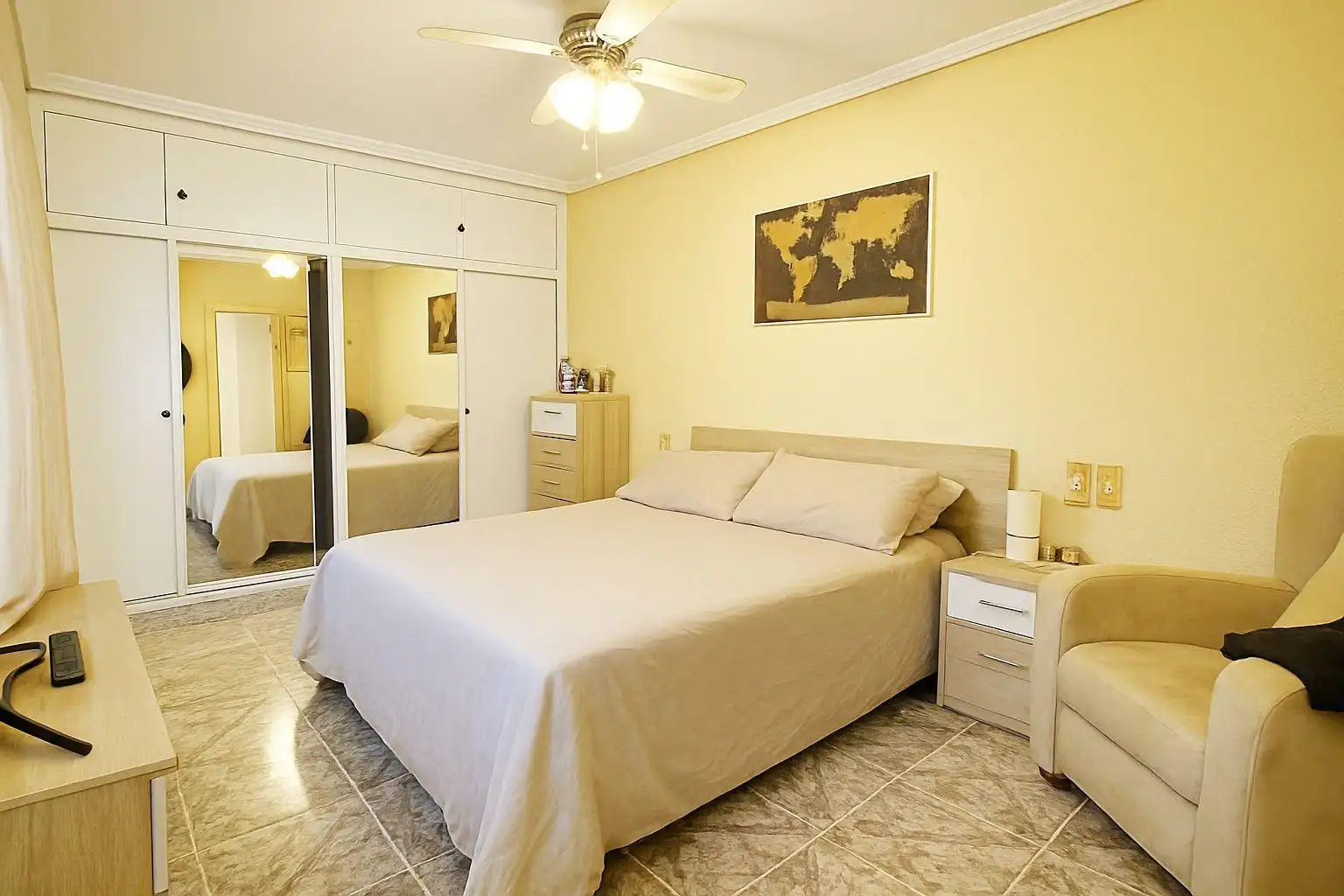 Schlafzimmer von Wohnung zum Verkauf in Elche / Elx mit Klimaanlage, Heizung und Balkon