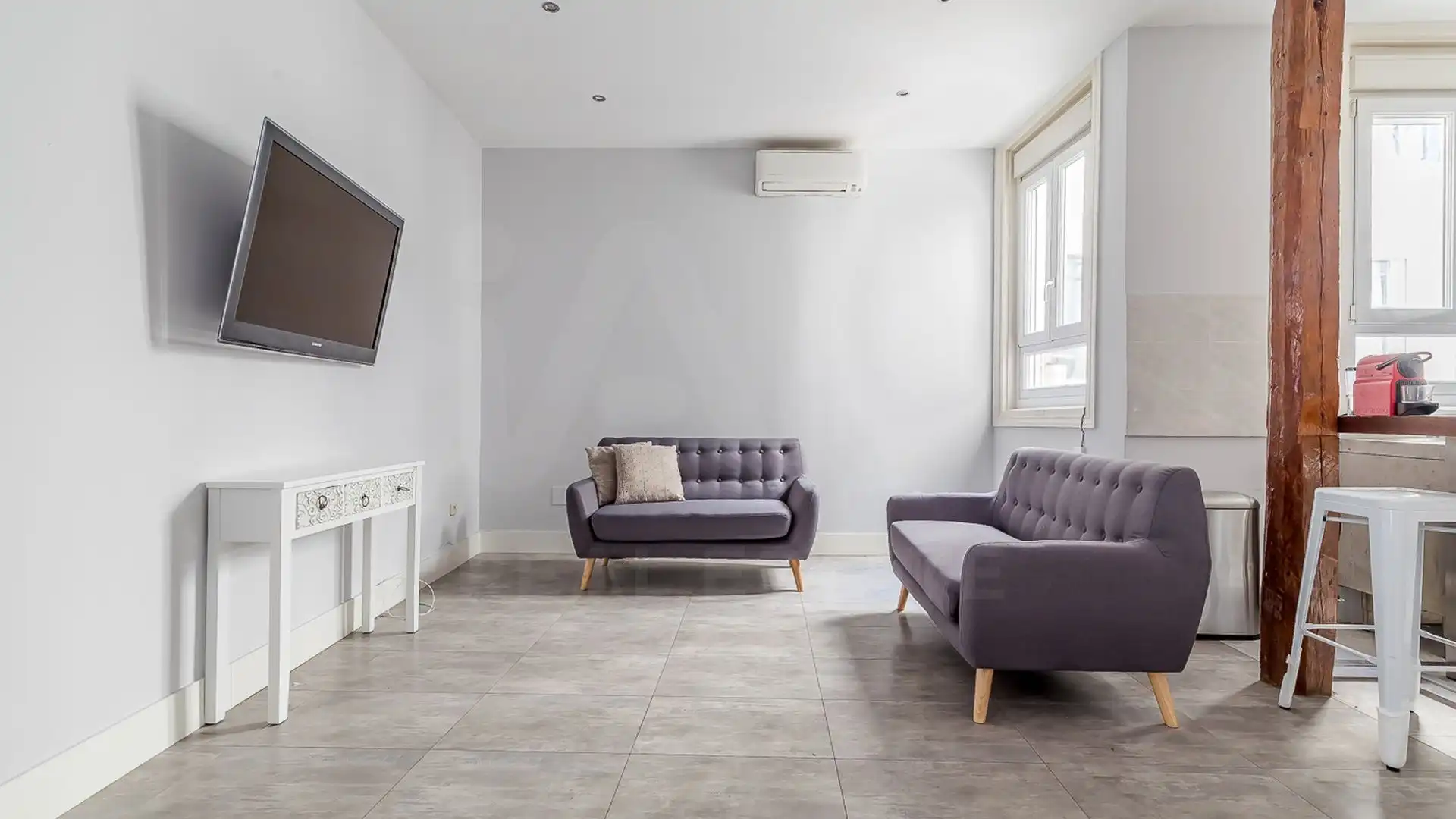 Living room of Flat for rent in Madrid