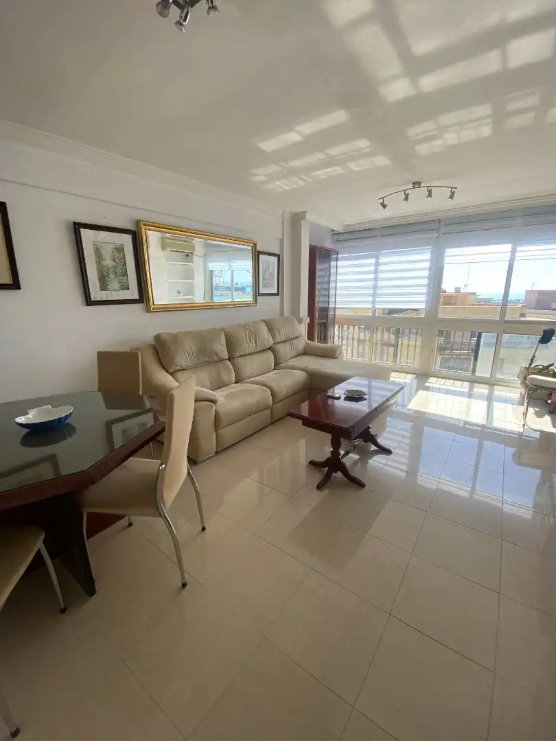 Sala de estar de Piso de alquiler en Málaga con Aire acondicionado, Amueblado y Lavadora