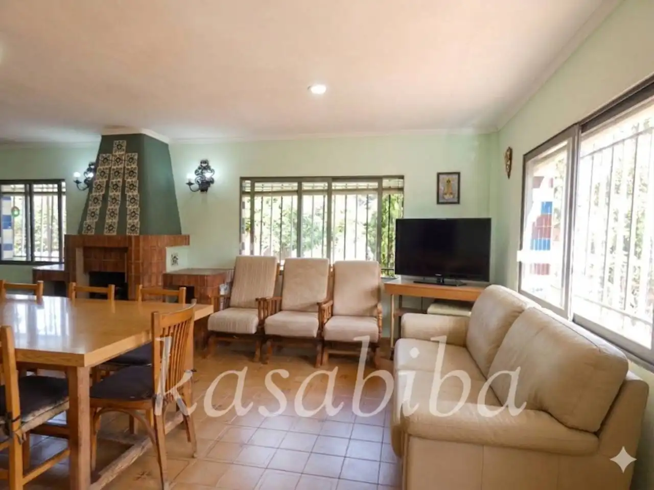 Sala de estar de Casa o chalet en venta en Náquera con Jardín privado, Terraza y Piscina