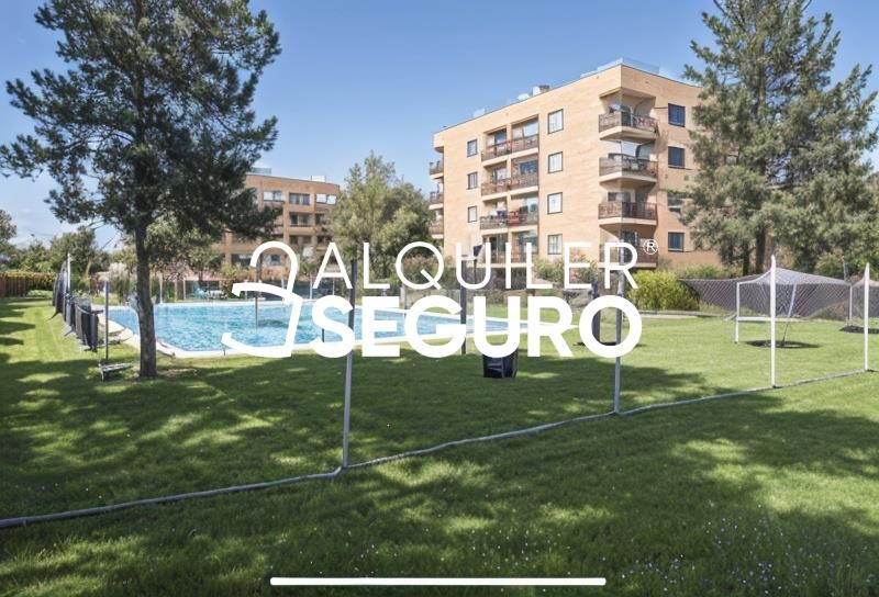 Garden of Flat to rent in  Madrid Capital  with Air Conditioner, Heating and Terrace