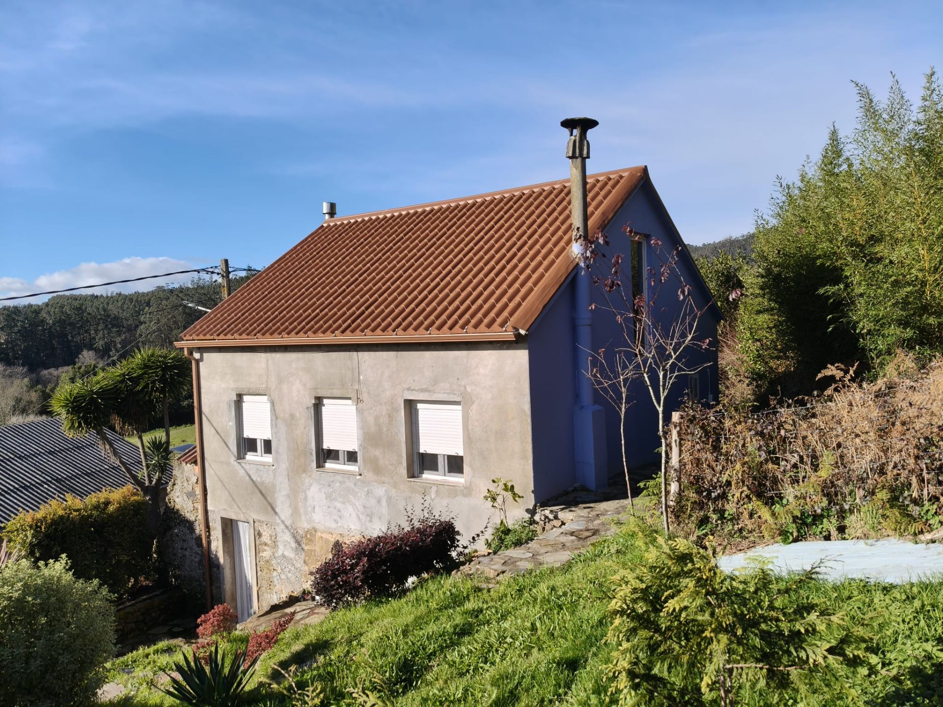 Exterior view of Country house for sale in Cerdido  with Private garden, Parquet flooring and Furnished