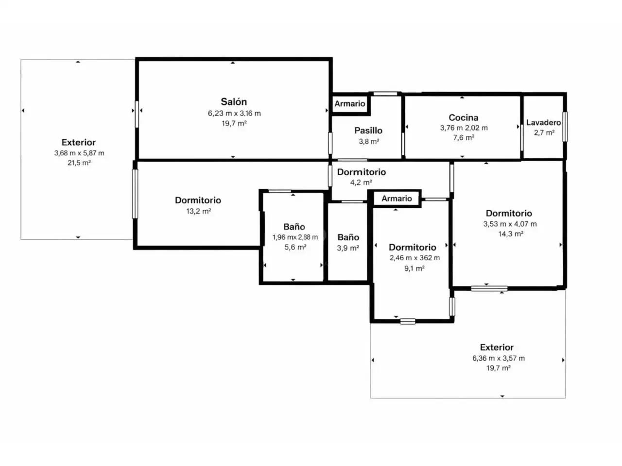 Wohnung zum Verkauf in San Jorge / Sant Jordi mit Klimaanlage, Terrasse und Abstellraum