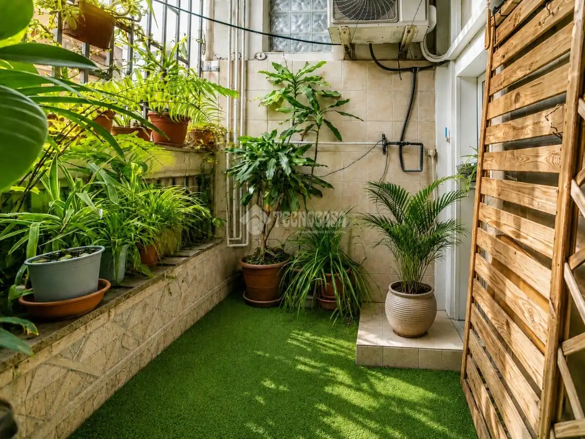 Balcony of Flat for sale in Sant Adrià de Besòs  with Air Conditioner and Terrace