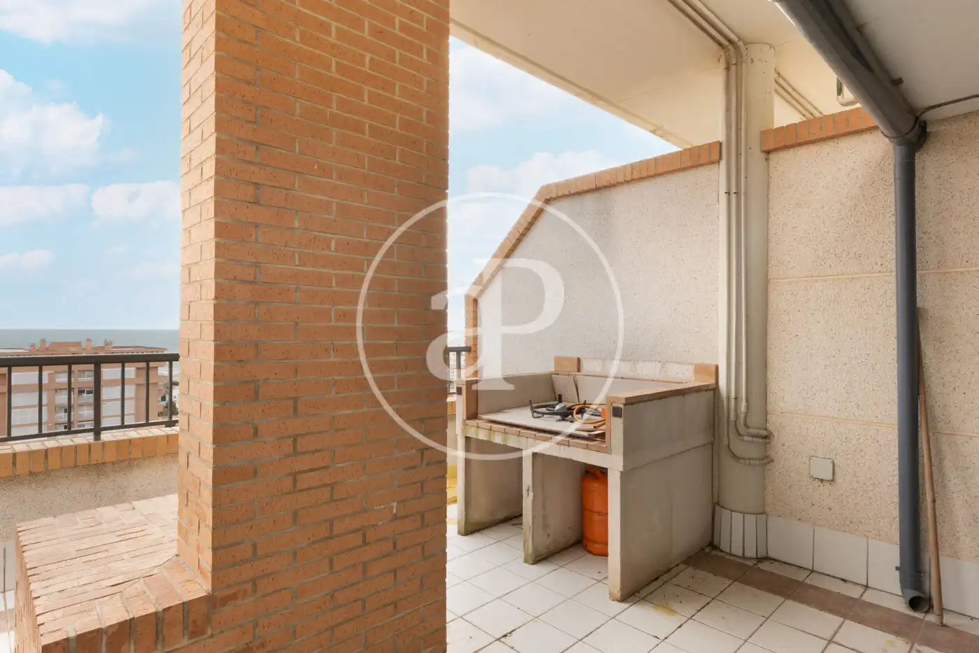 Terrace of Attic for rent in Alboraya  with Air Conditioner, Heating and Private garden