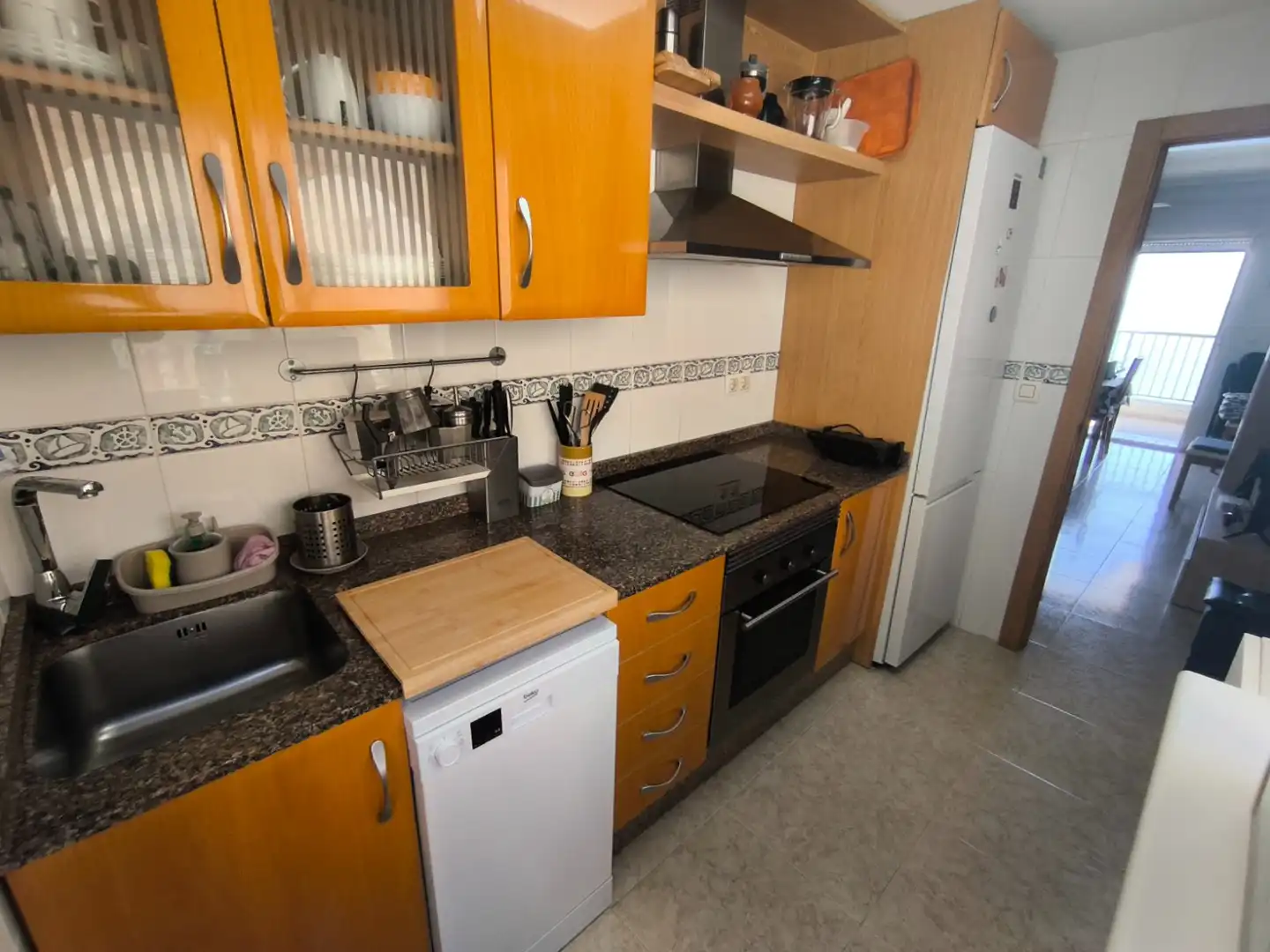 Cocina de Apartamento en venta en La Manga del Mar Menor con Aire acondicionado, Calefacción y Terraza