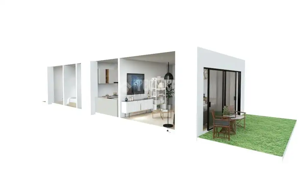 Sala de estar de Piso en venta en L'Hospitalet de Llobregat con Balcón