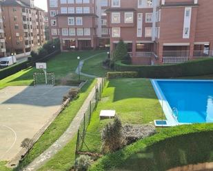 Swimming pool of Flat to rent in Gijón   with Heating, Parquet flooring and Storage room