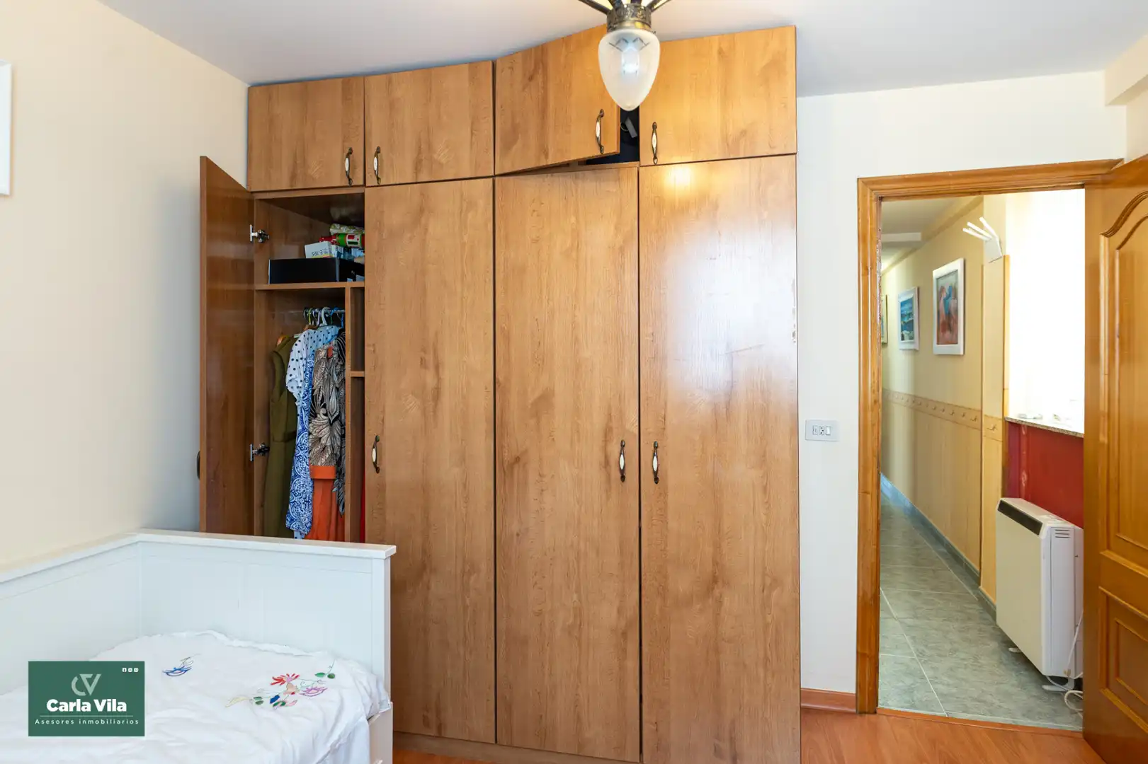 Bedroom of Flat for sale in Lugo  with Heating, Parquet flooring and Furnished