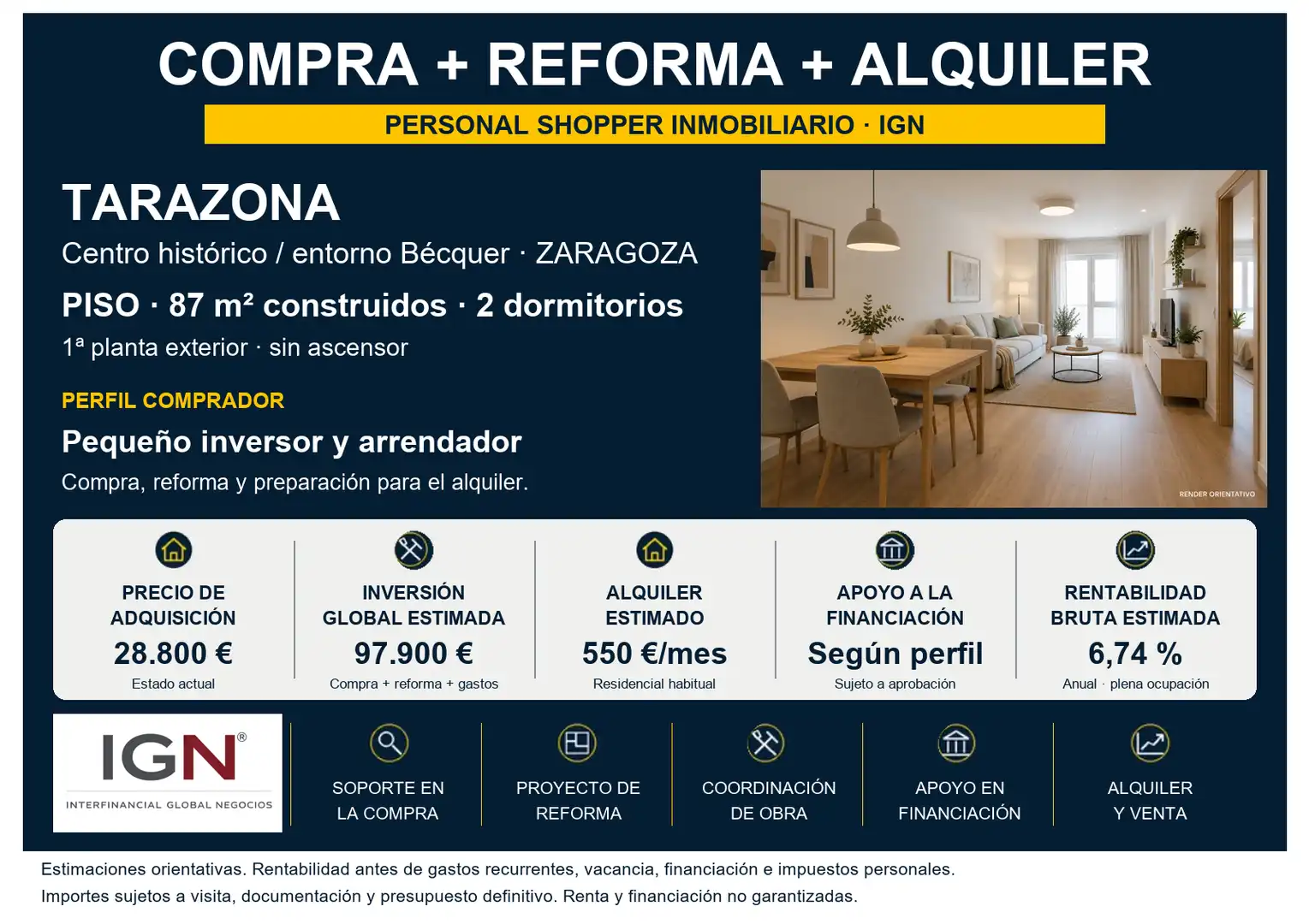 Flat for sale in Tarazona, Zaragoza