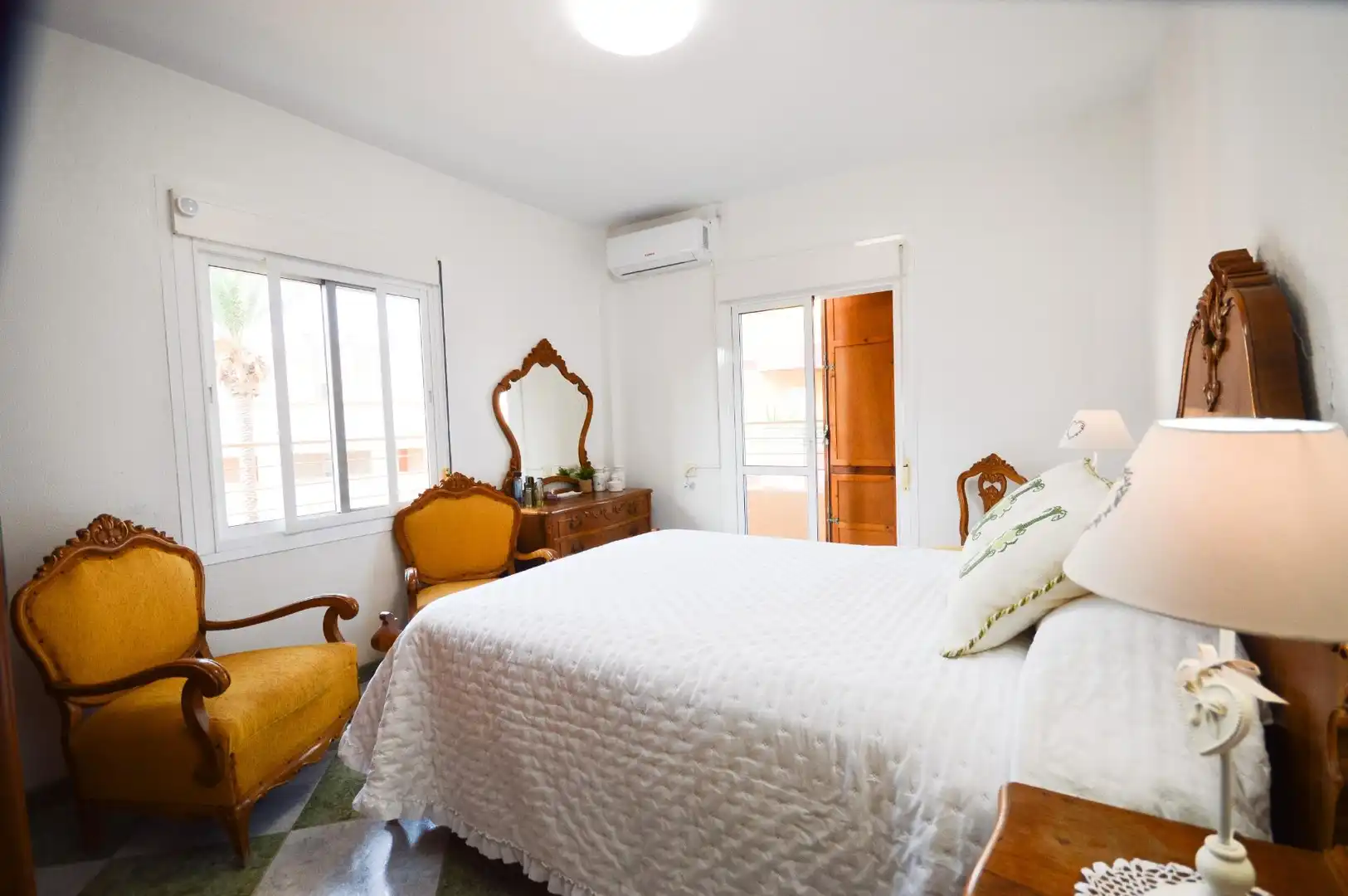 Schlafzimmer von Wohnung zum Verkauf in Benahadux mit Klimaanlage, Heizung und Terrasse
