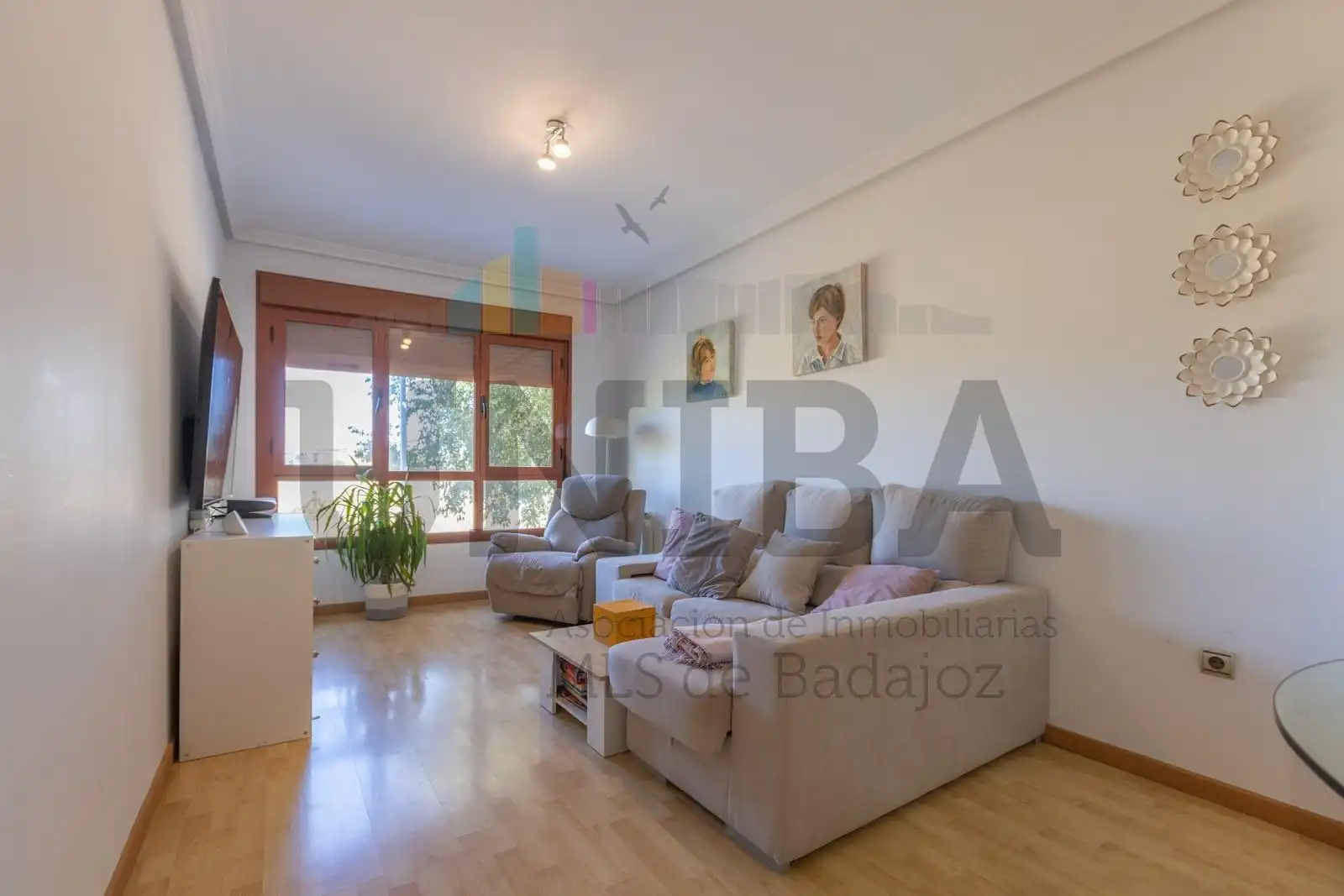 Sala d'estar de Àtic en venda en Badajoz amb Aire condicionat, Calefacció i Terrassa