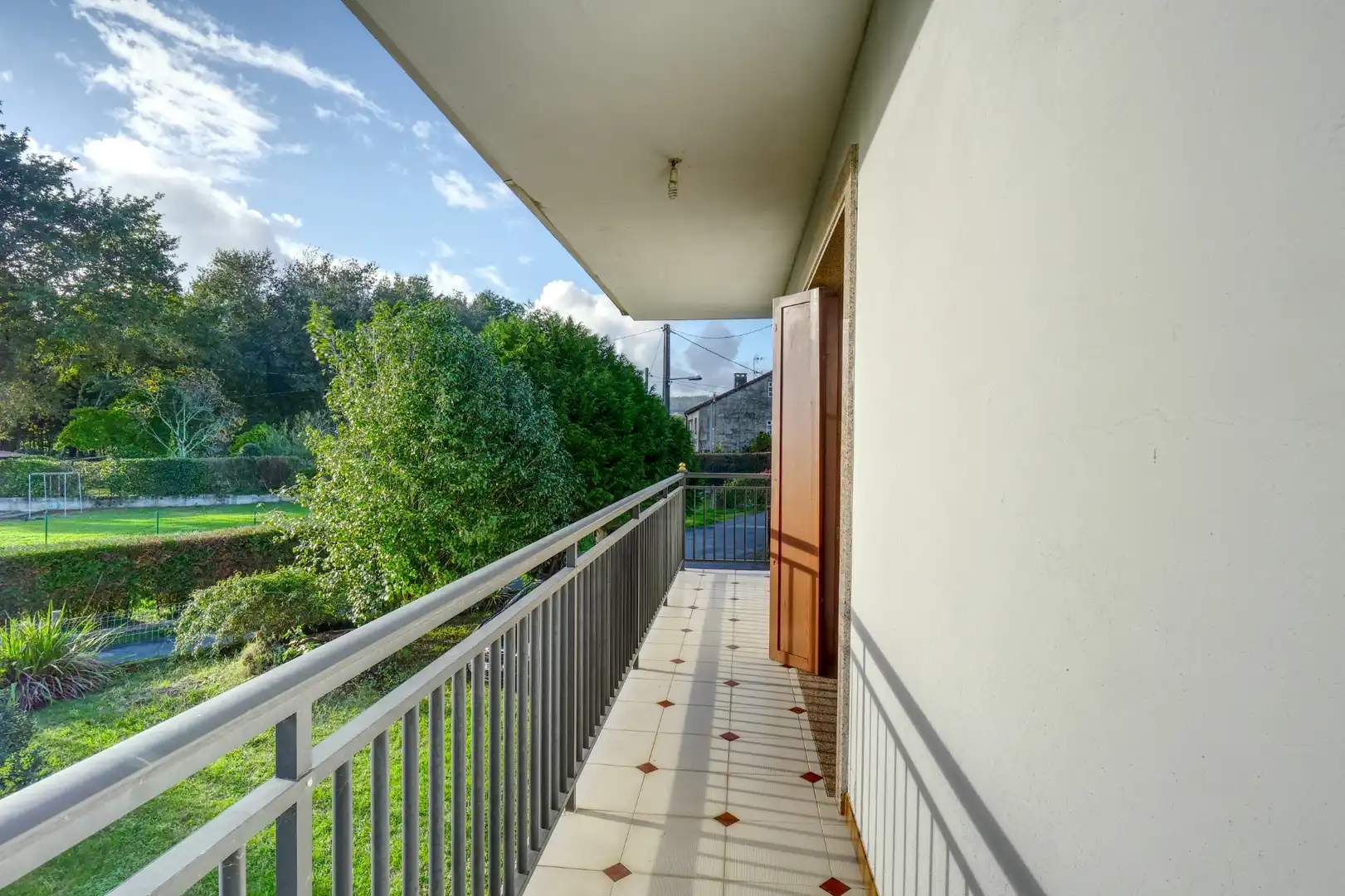 Balcony of Houses for sale in Brión  with Heating, Private garden and Terrace