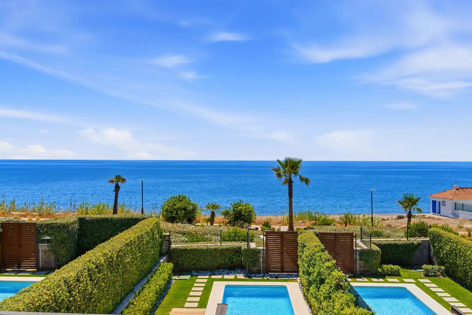 Piscina de Casa adosada en venda en Estepona amb Aire condicionat, Jardí privat i Terrassa