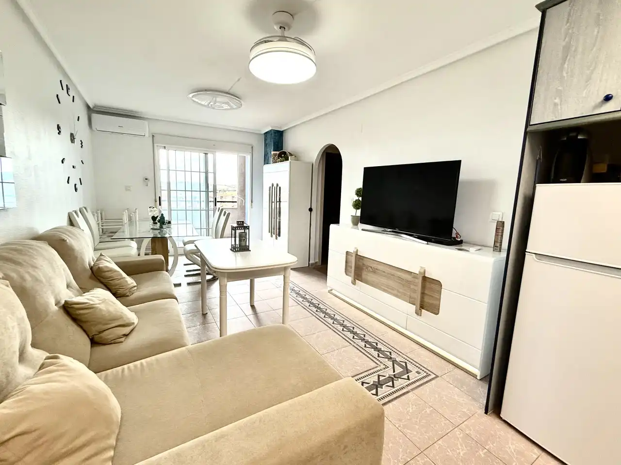 Sala de estar de Apartamento en venta en Guardamar del Segura con Aire acondicionado, Calefacción y Terraza