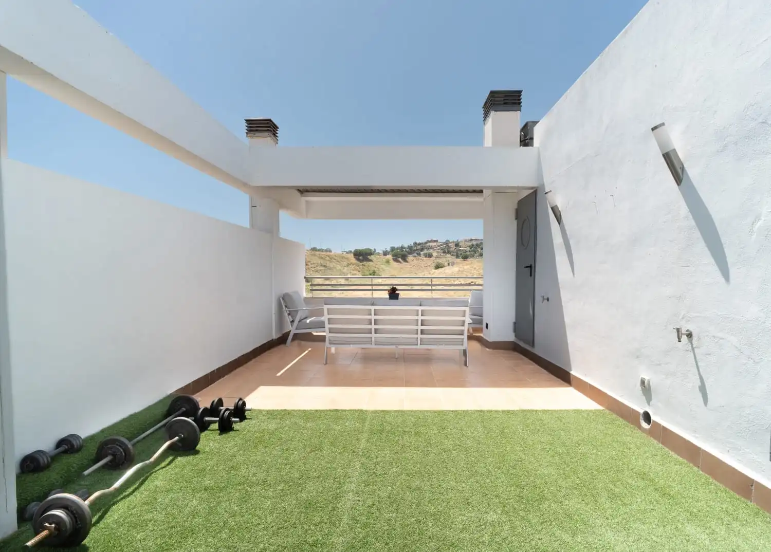 Terraza de Dúplex en venta en Mijas con Aire acondicionado, Terraza y Piscina