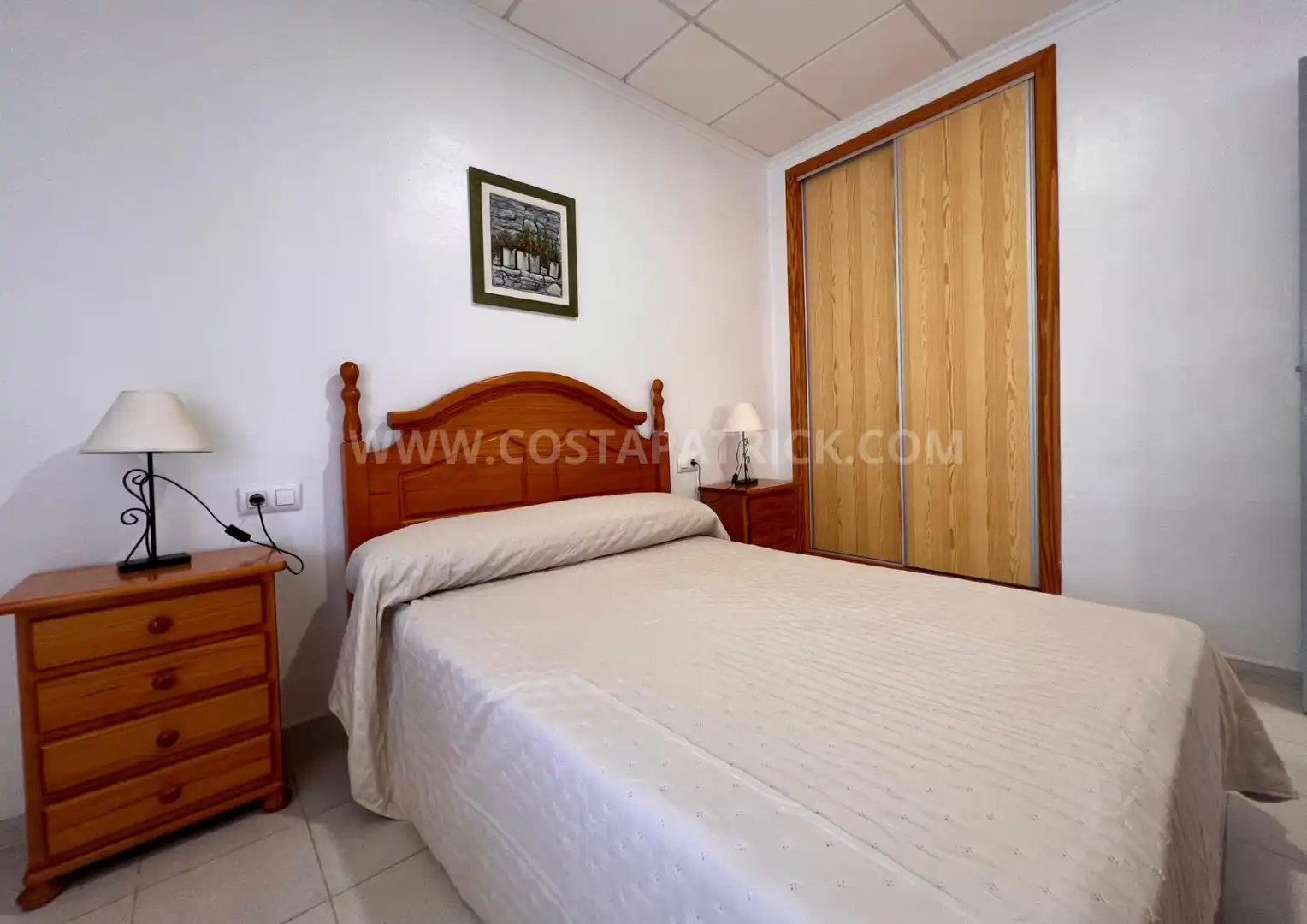 Habitación de Casa adosada de alquiler en Los Alcázares con Aire acondicionado, Jardín privado y Terraza