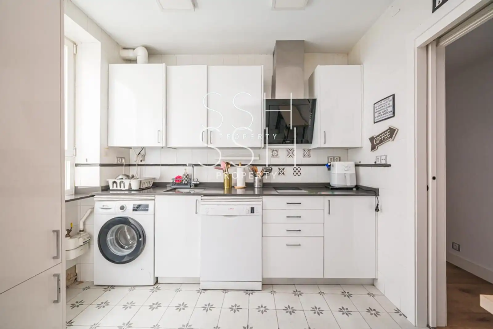 Küche von Wohnung zur Miete in Madrid mit Klimaanlage, Heizung und Möbliert