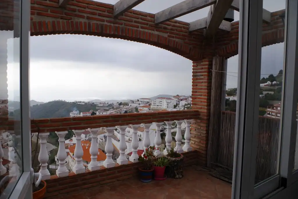 Terrace of Country homes for sale in Canillas de Aceituno  with Furnished