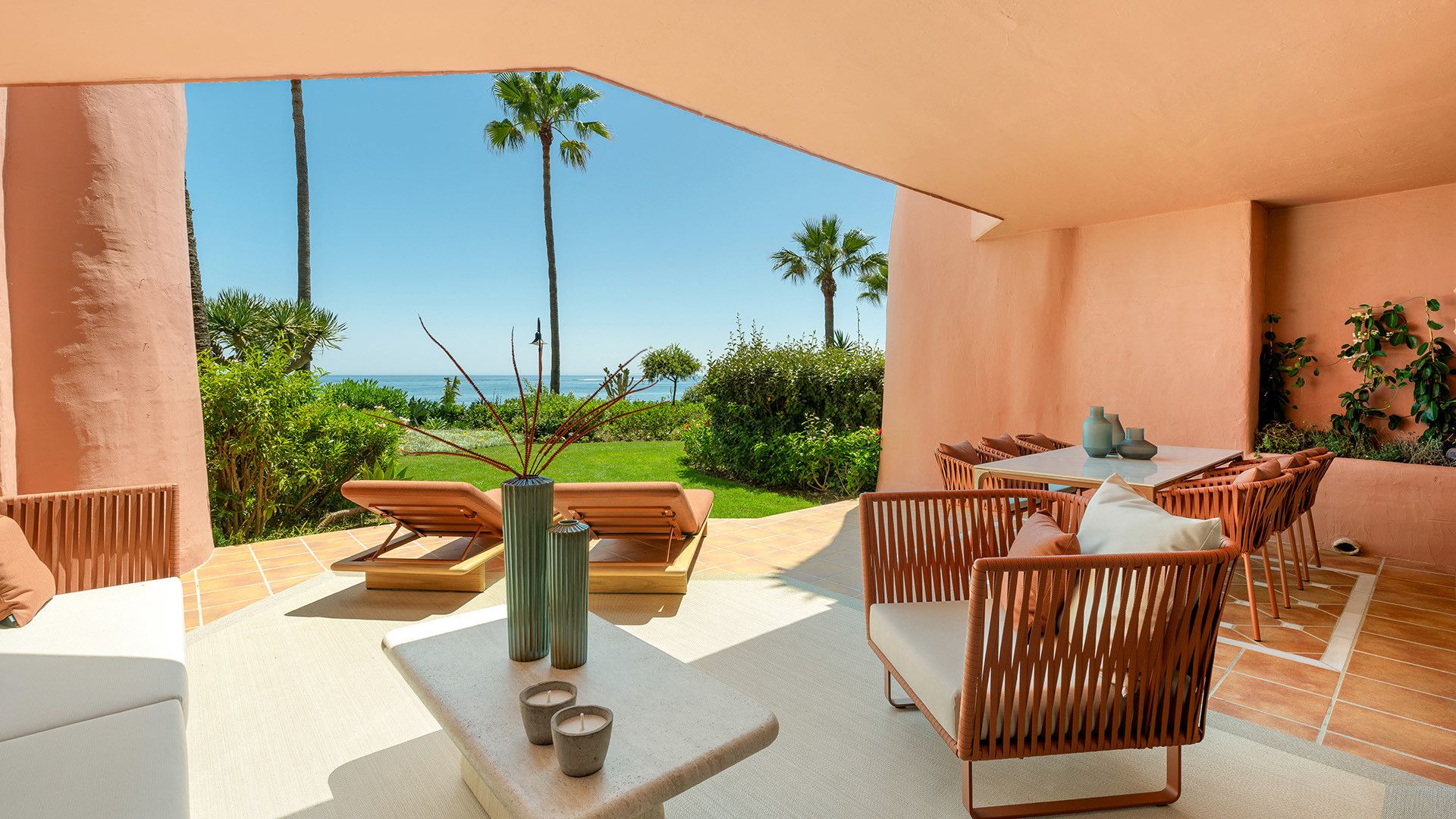 Terrace of Planta baja for sale in Estepona  with Air Conditioner, Terrace and Swimming Pool