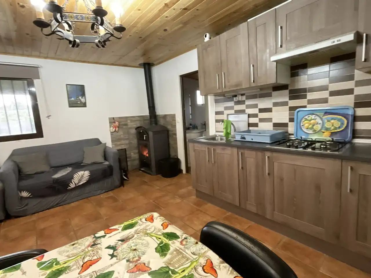 Cocina de Finca rústica en venta en Santo Domingo de la Calzada con Jardín privado