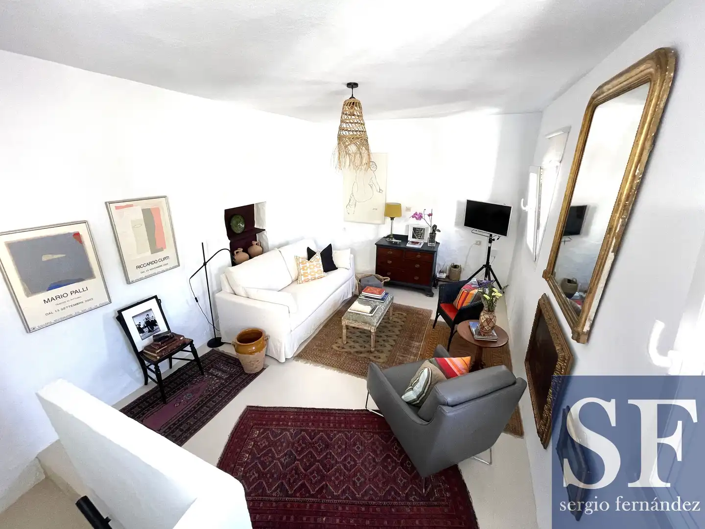 Sala d'estar de Casa adosada en venda en Árchez
