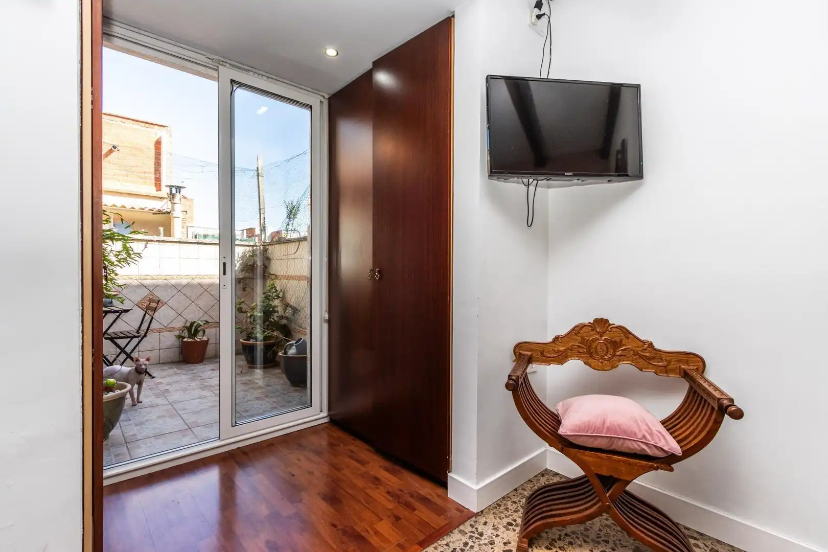 Terrasse von Einfamilien-Reihenhaus zum Verkauf in Terrassa mit Heizung und Terrasse