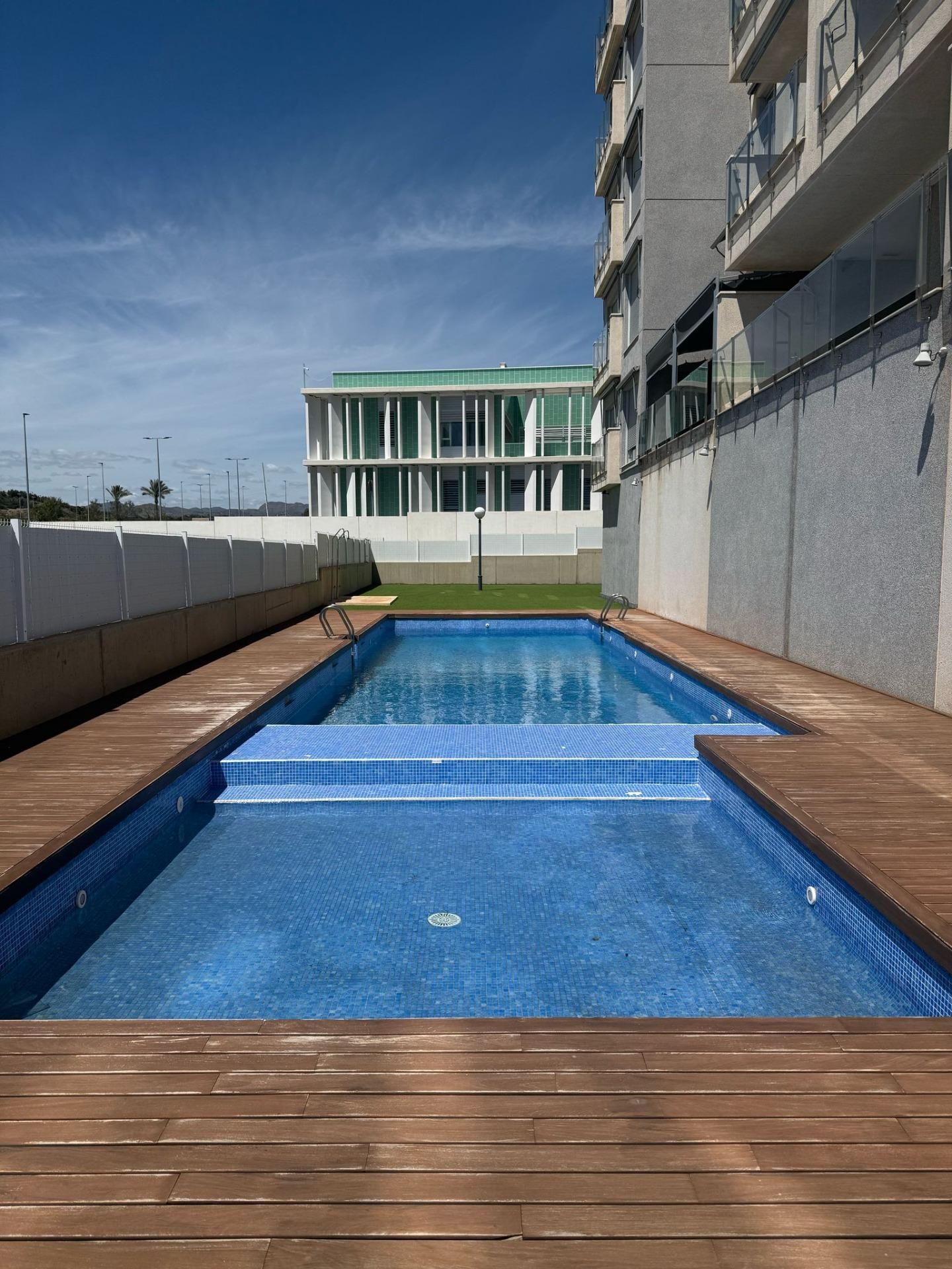 Swimming pool of Flat to rent in Águilas  with Air Conditioner, Heating and Private garden