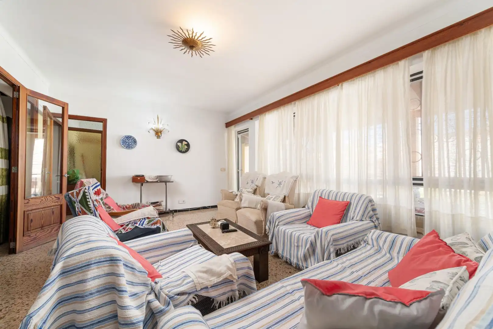 Wohnzimmer von Haus oder Chalet zum Verkauf in Alcúdia mit Klimaanlage, Heizung und Privatgarten