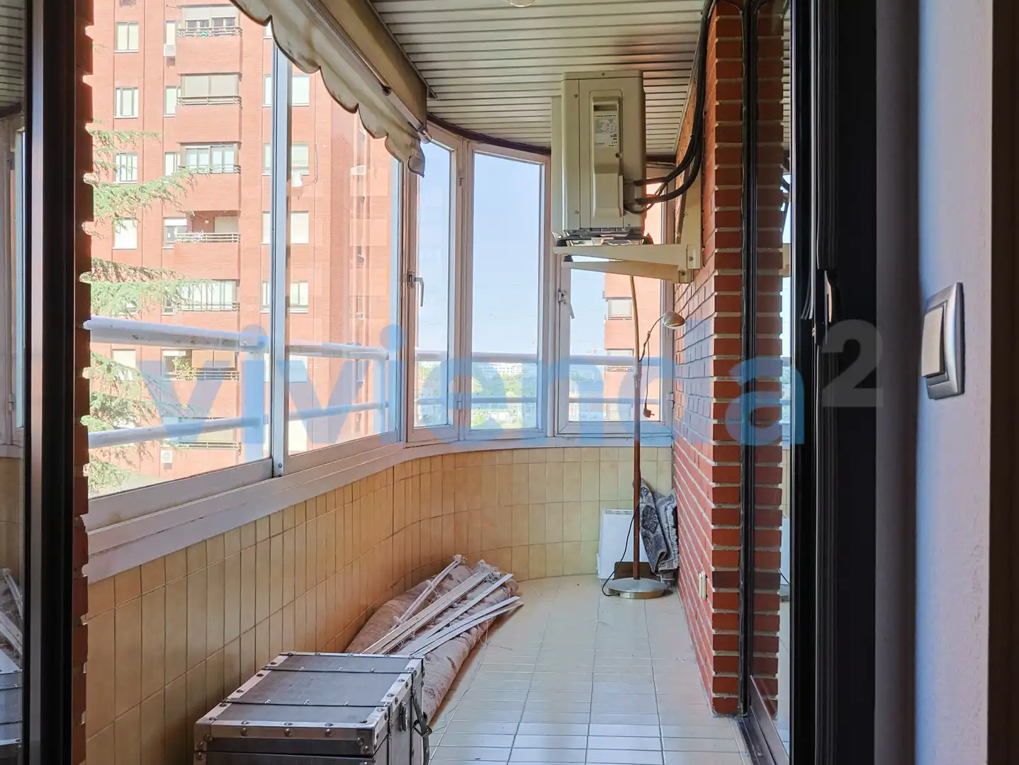 Balcony of Flat for sale in Madrid  with Air Conditioner, Terrace and Swimming Pool