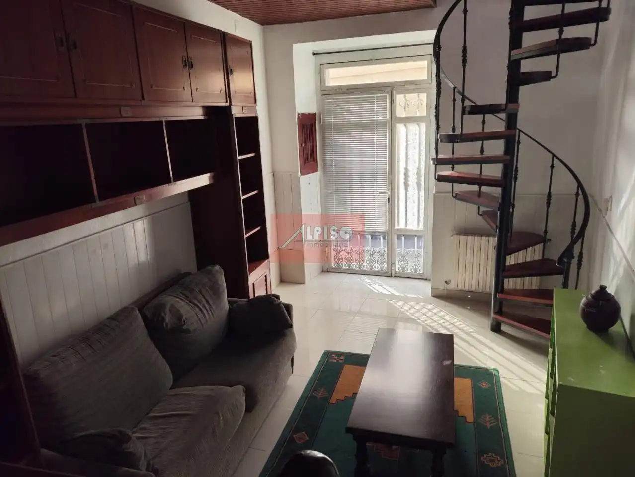 Sala d'estar de Casa adosada de lloguer en Ourense Capital  amb Calefacció, Moblat i Balcó
