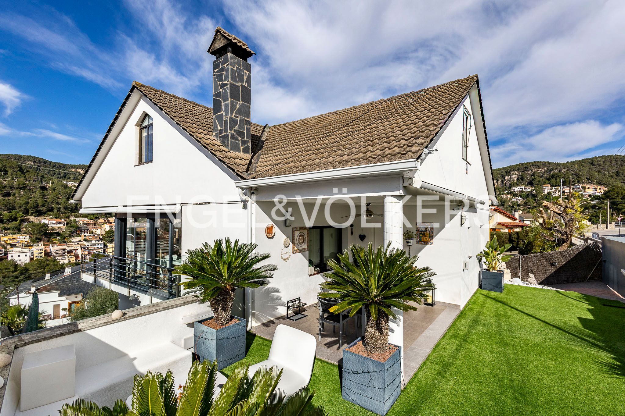 Exterior view of Houses for sale in Vallirana  with Air Conditioner, Heating and Private garden