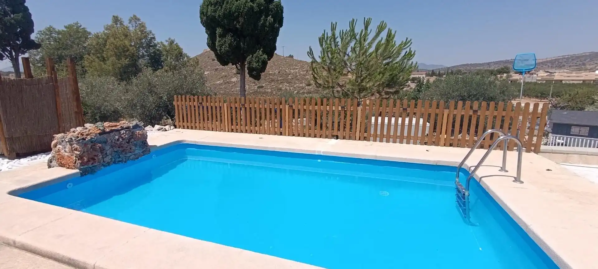 Piscina de Casa o chalet en venta en Algueña con Jardín privado, Terraza y Trastero