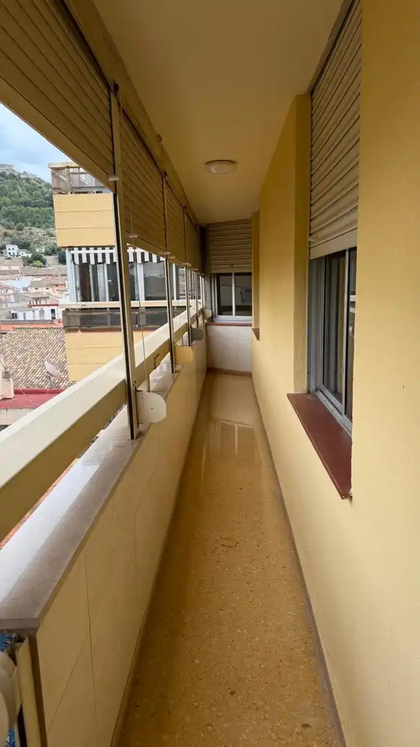 Terrasse von Wohnung zur Miete in Xàtiva mit Klimaanlage, Terrasse und Ofen